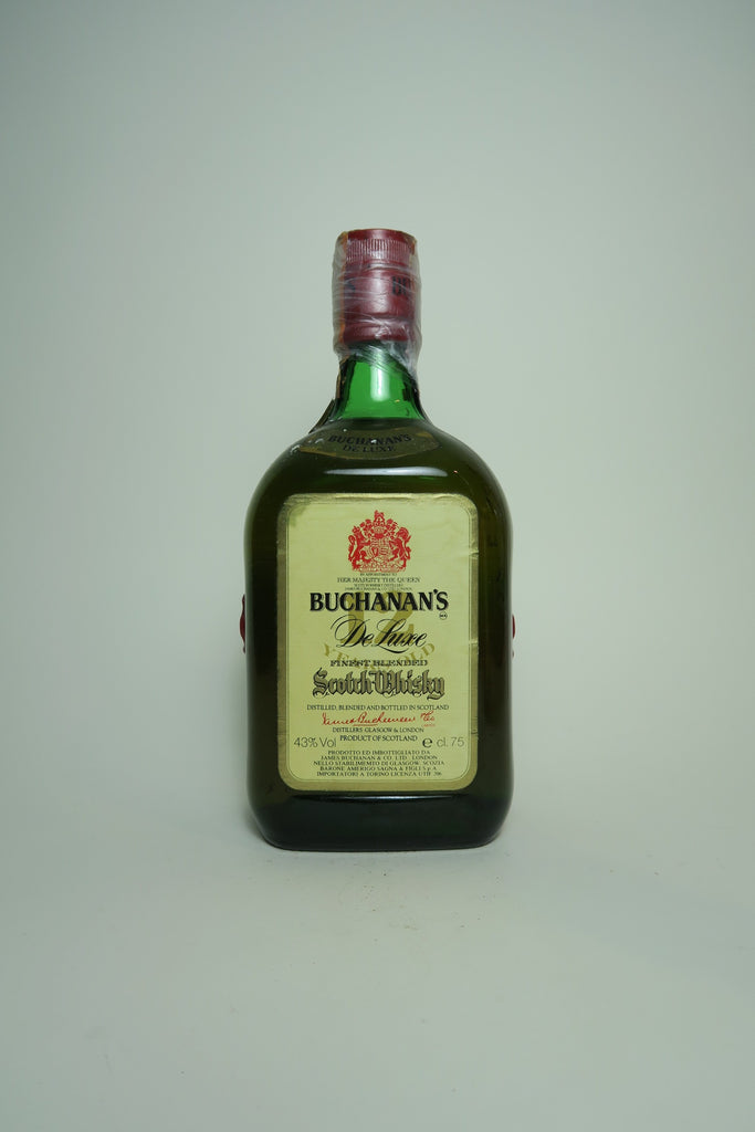 James Buchanan's De Luxe Finest Blended Scotch Whisky - Late 1970s	(43%, 75cl)