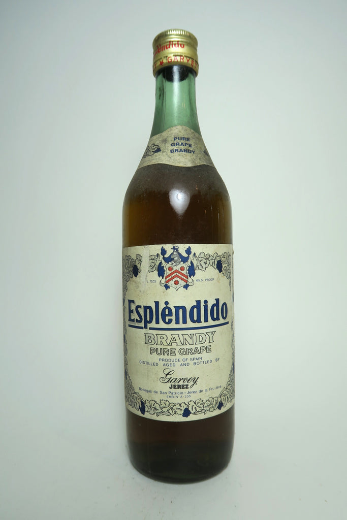 Garvey Esplendido Spanish Pure Grape Brandy - 1970s (37.5%, 75cl)