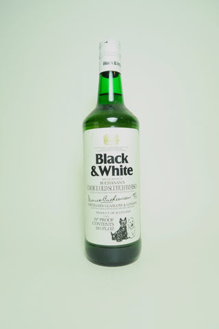 Buchanan's Black & White Blended Scotch Whisky - 1970s (40%, 75cl)