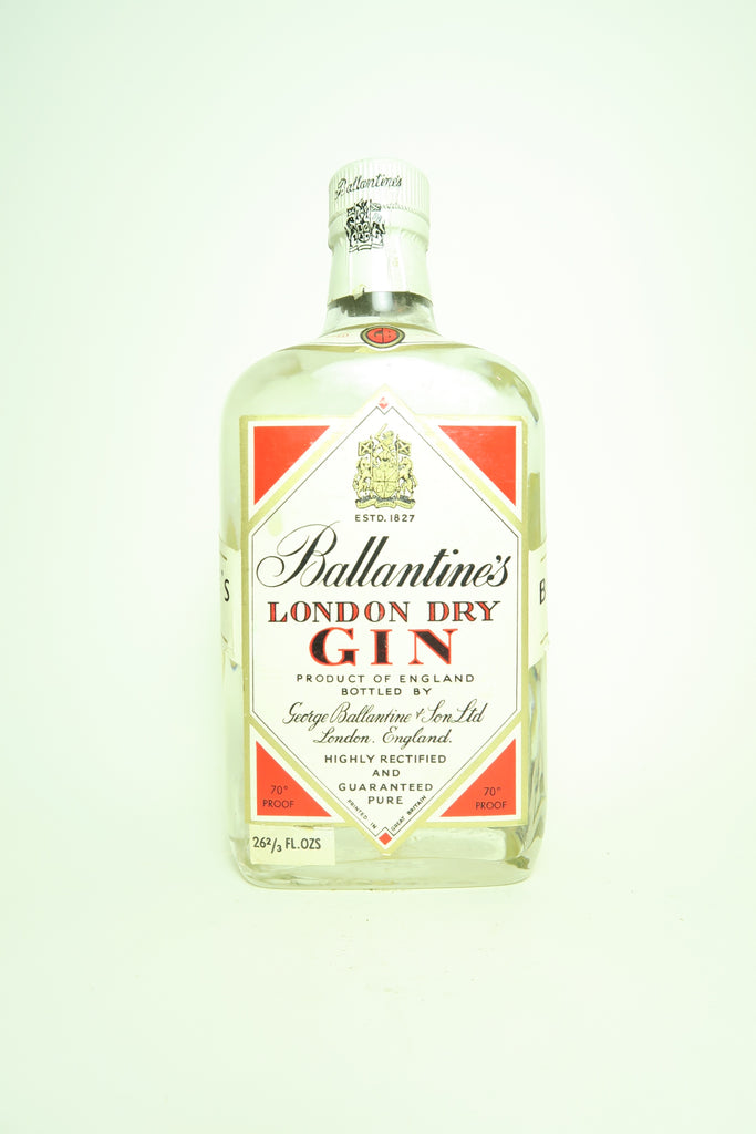 Ballantine's London Dry Gin - 1960s (40%, 75cl)