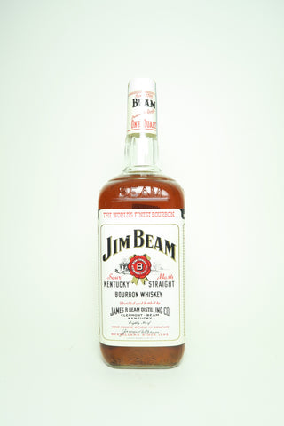 Jim Beam 4YO White Label Kentucky Straight Bourbon Whiskey - Distilled 1971 / Bottled 1975 (40%, 94.6cl)