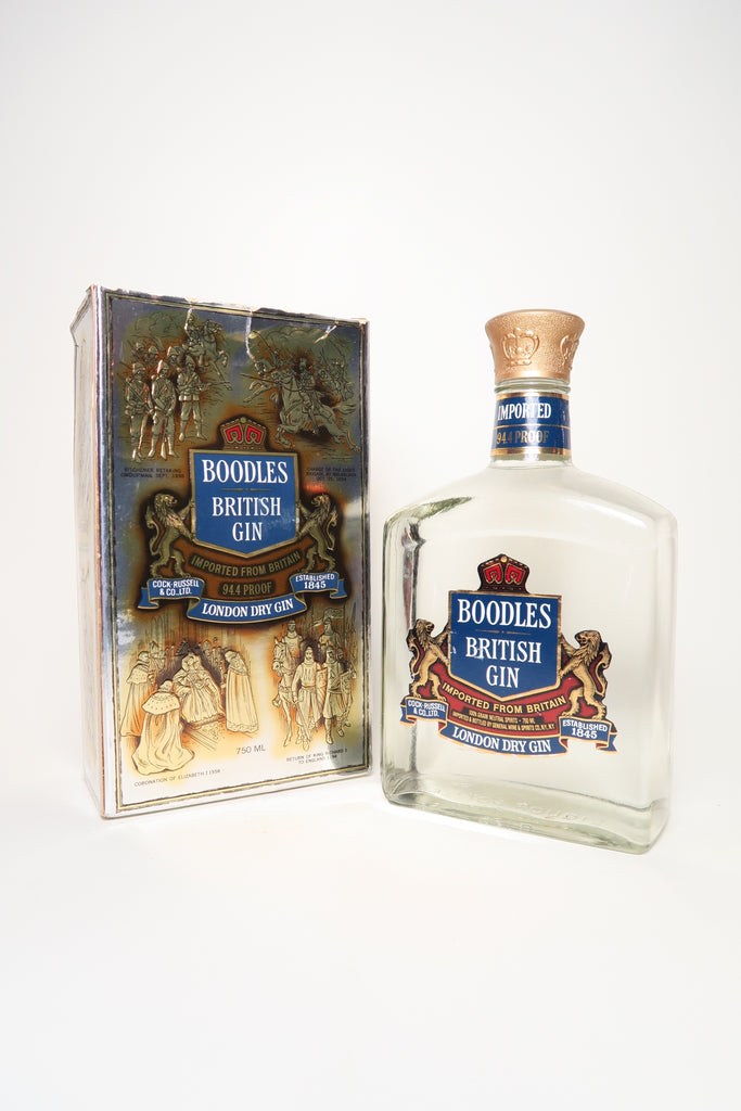 Cock, Russel & Co. Boodles London Dry (British) Gin - 1970s (47.2%, 75cl)