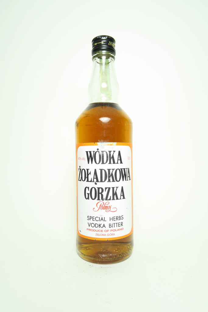 Polmos Zoladkowa Gorzka Vodka - 1970s (40%,	50cl)