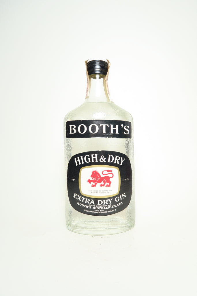 Booth's High & Dry London Dry Gin - 1970s (43%, 75cl)