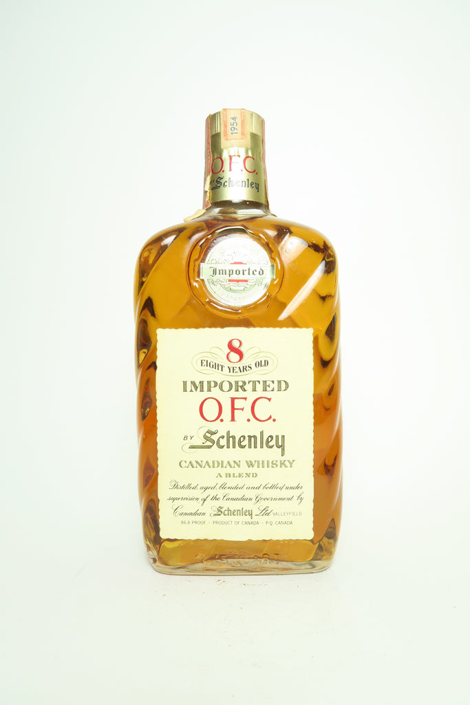 Schenley O.F.C. 8YO Blended Canadian Whisky - Distilled 1954 / Bottled 1962 (43.4%, 75.7cl)