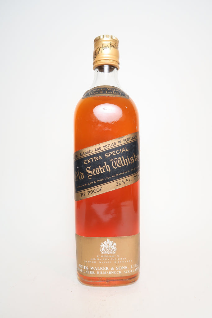 Johnnie Walker Black Label 12YO Extra Special Old Blended Scotch Whisky - 1970s (40%, 75cl)