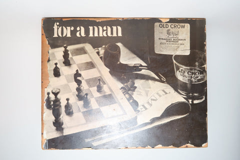 W. A. Gaines' Old Crow 4YO Kentucky Straight Bourbon Whiskey Traveller Box Set - Distilled 1967, Bottled 1971 (43%, 75cl)