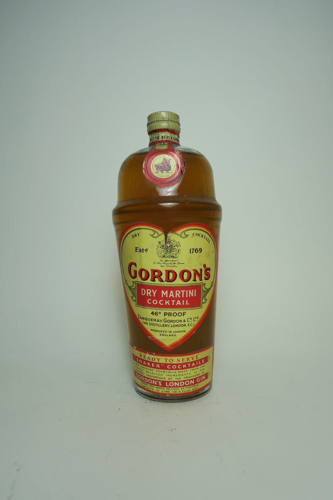 Gordon’s Dry Martini Shaker Cocktail - 26% (1950s, 75cl)