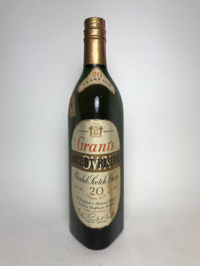 Grant’s Own Ancient 20YO Blended Scotch Whisky, pre-1964 (43%, 75.7cl)